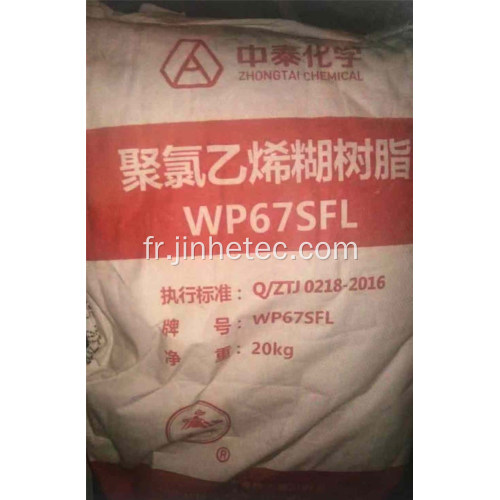 Zhongtai Paste PVC Résine WP62GP